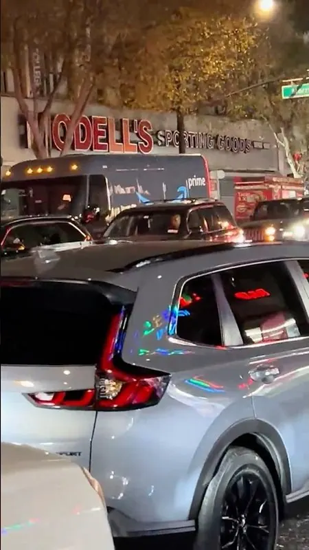 Fordham Road at night